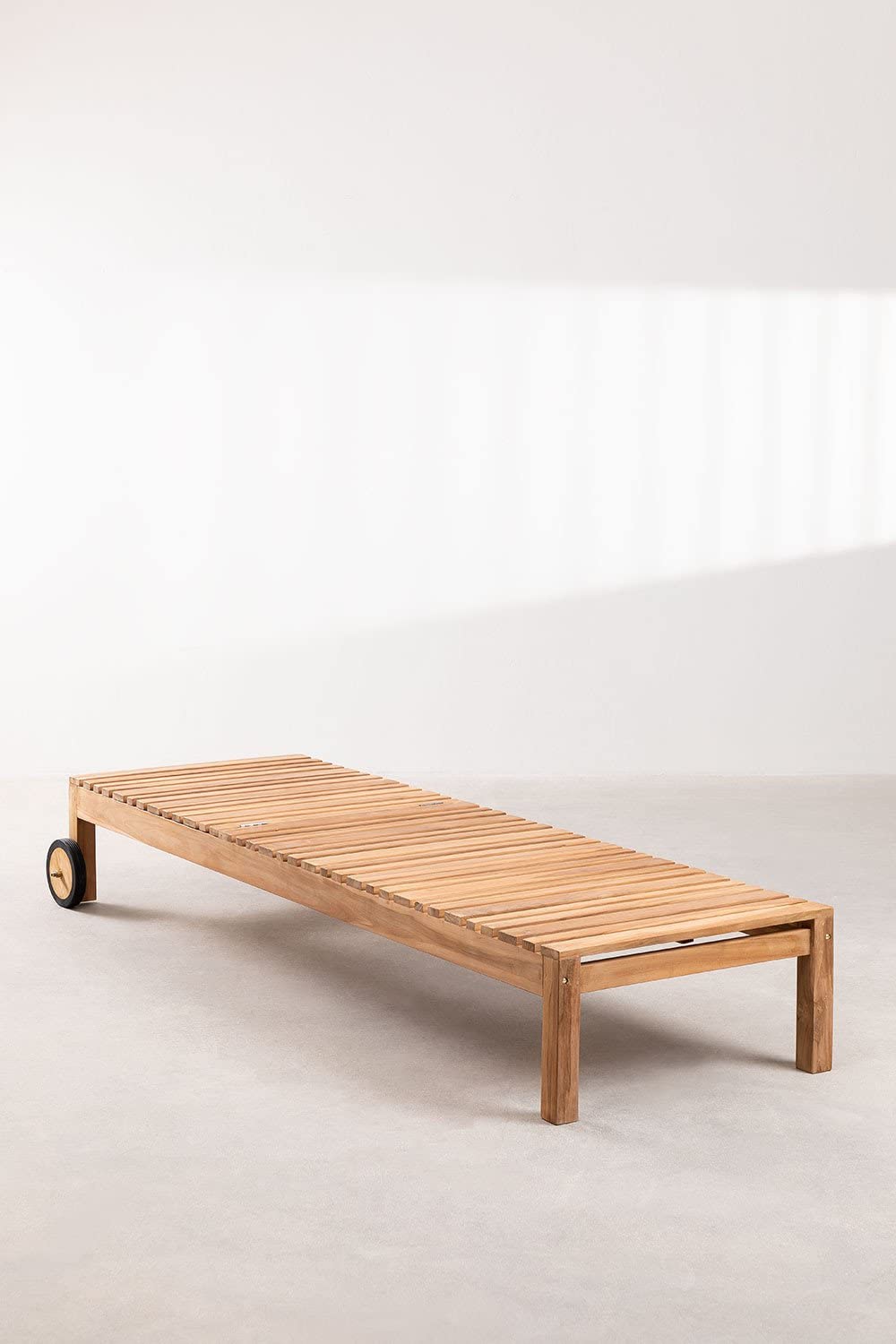 Sklum Kurni Lettino in Teak 208 cm con Ruote