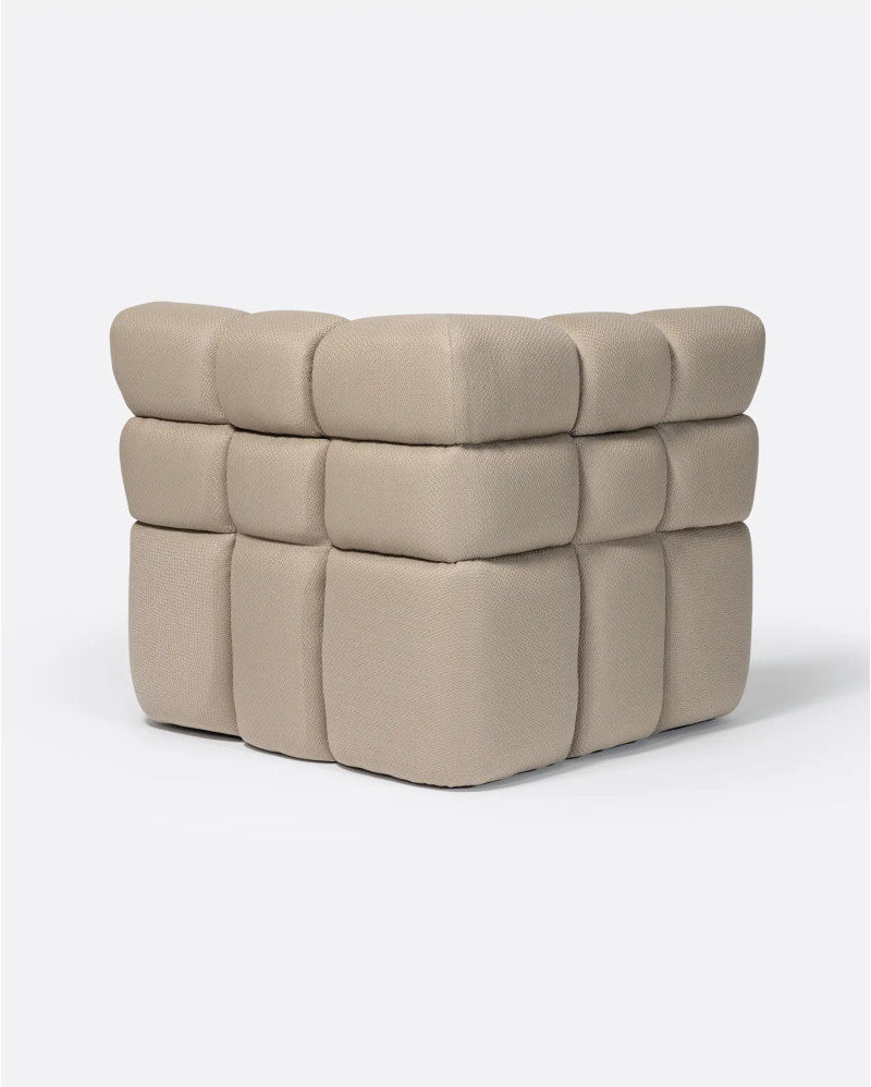 Bambua Chopin divano angolare outdoor sabbia