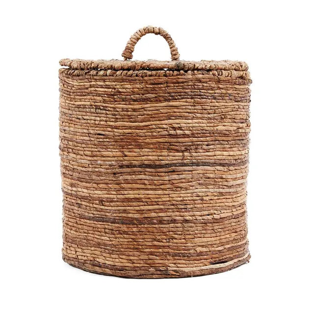 Bambua Chingon cesti foglia banana naturale M set 2 pezzi