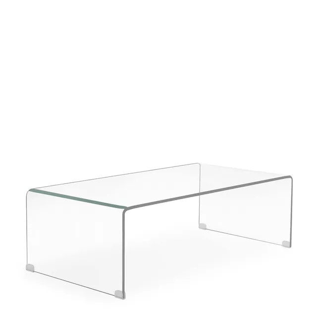Sklum Criss tavolino vetro trasparente 110x55 cm