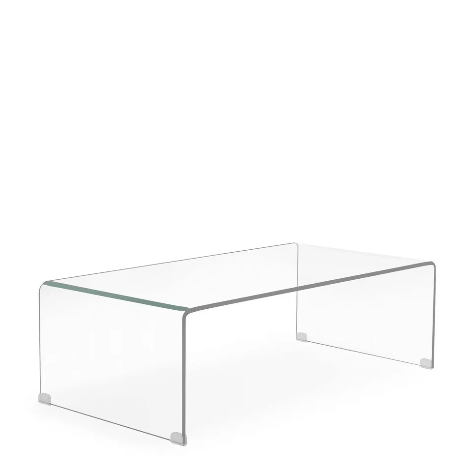 Sklum Criss tavolino vetro trasparente 110x55 cm