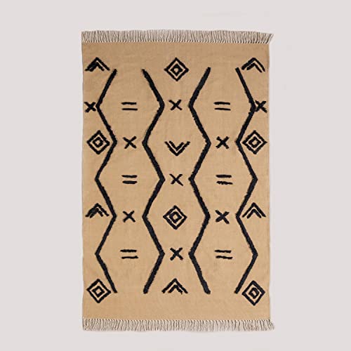 Sklum Takoma tappeto cotone 180x120 cm marrone grano