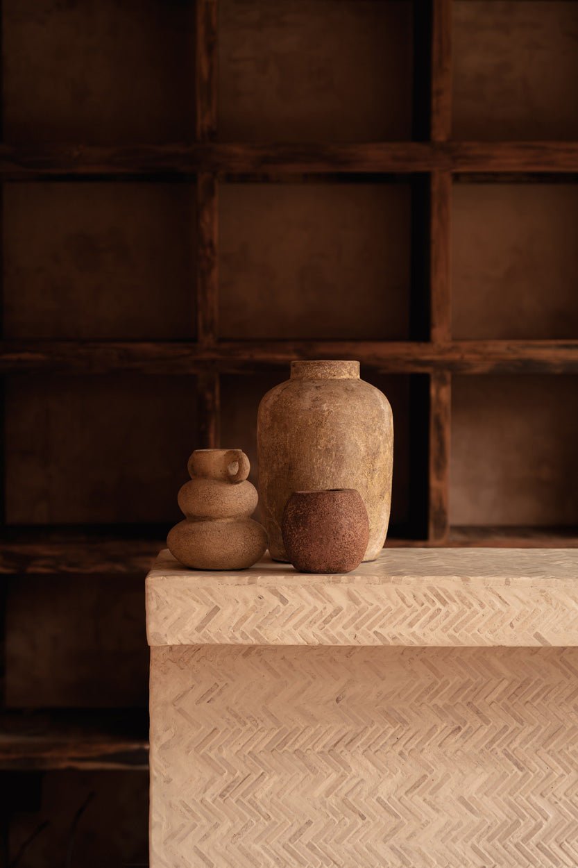 Bambua Earthen Balance vaso terracotta sabbia S
