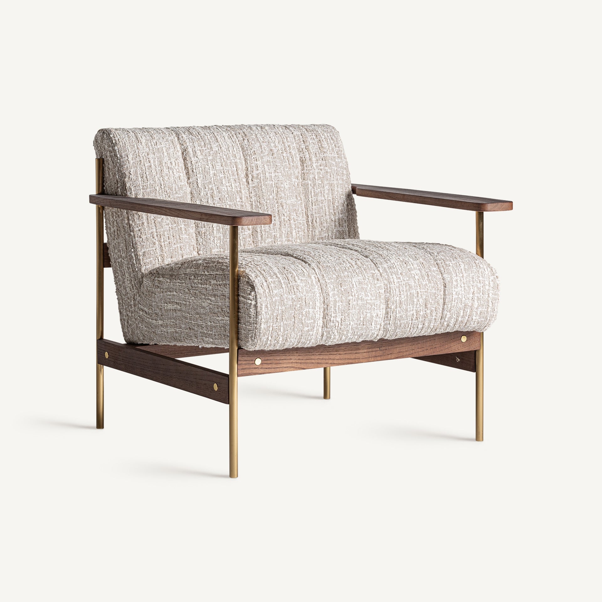 Bambua Habouey poltrona lounge beige poliestere