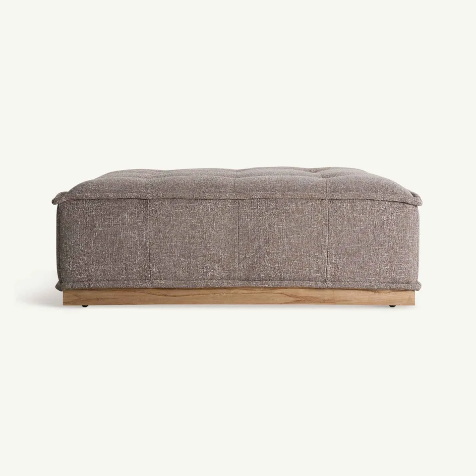 Bambua Vittel pouf marrone 124 cm base pino