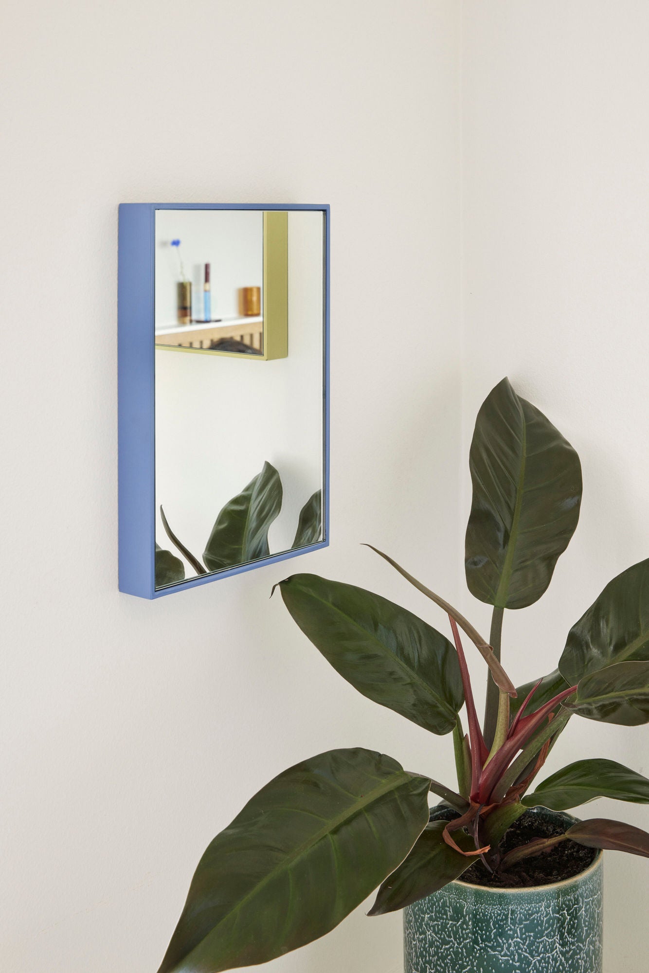Bambua Shine Mirror Small Blue specchio piccolo blu