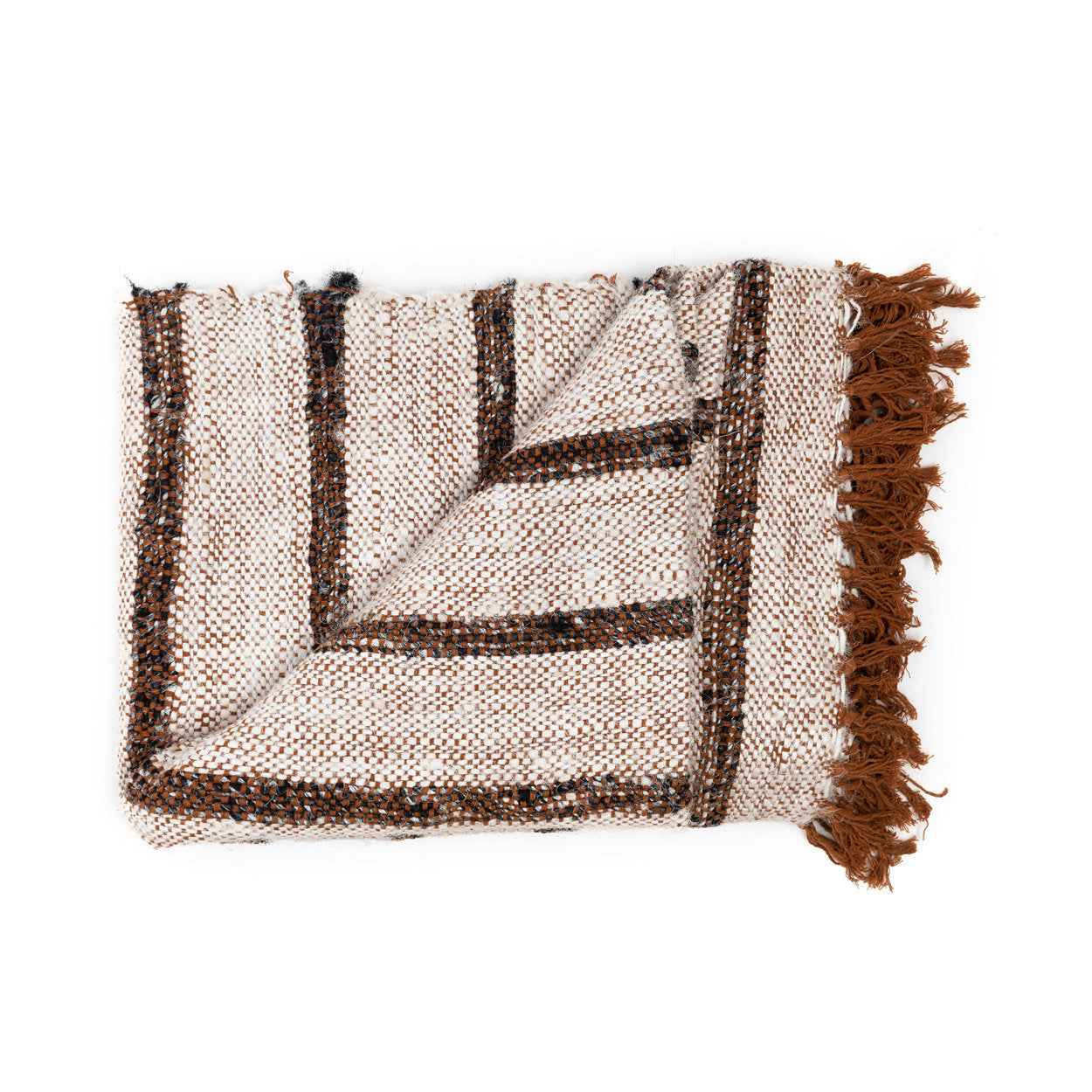 Bambua s'il vous Plaid coperta bianco cotone