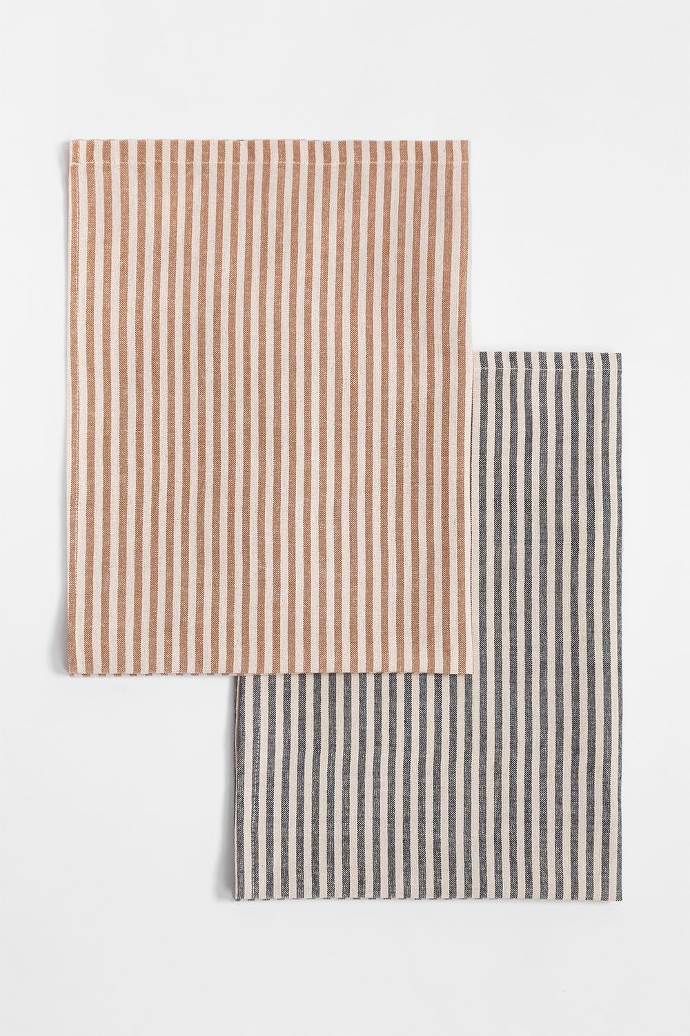 Sklum Nelies strofinacci cucina 2 pezzi in cotone