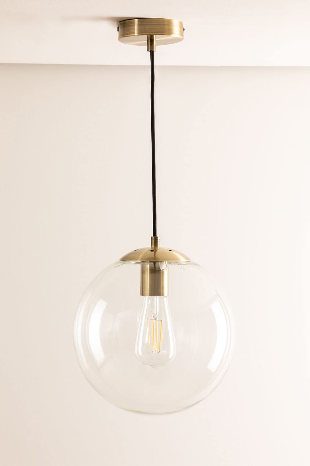 Sklum Boyi lampada a soffitto metallo vetro