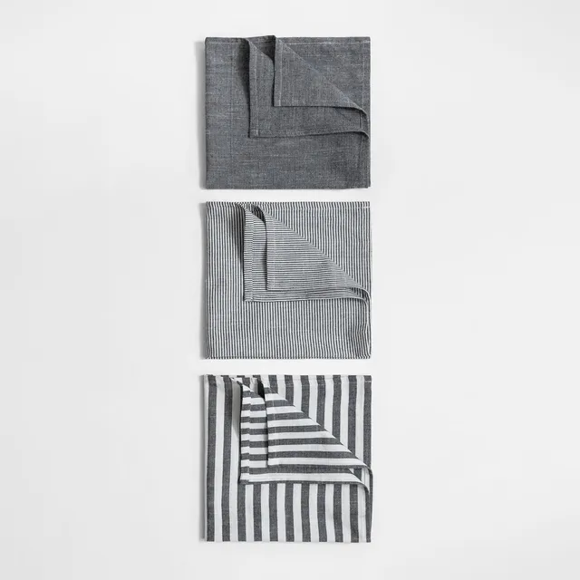 Sklum Anellia set 3 strofinacci cucina in cotone