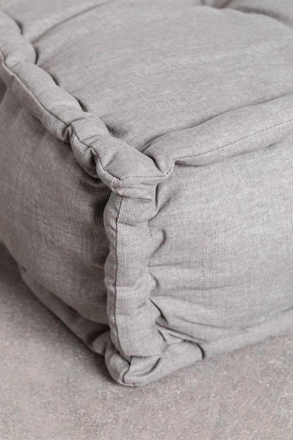 Sklum Dhel pouf modulare grigio chiaro cotone 83 cm