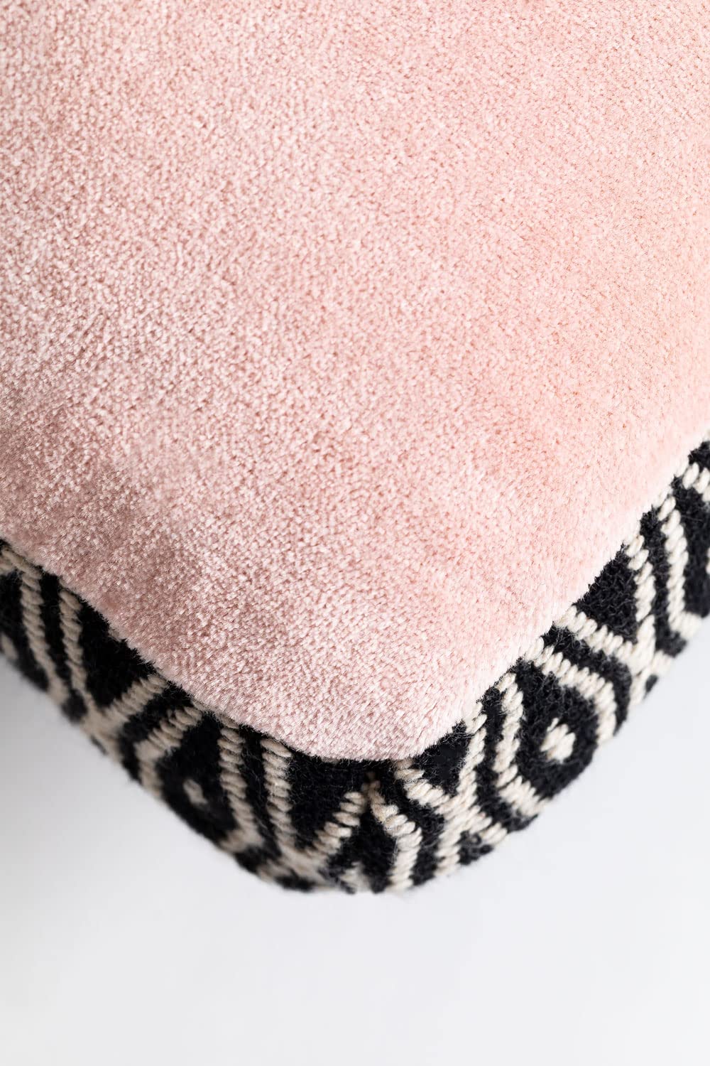 Sklum Ort 45x45 cm Cuscino in Velluto Rosa Grigio