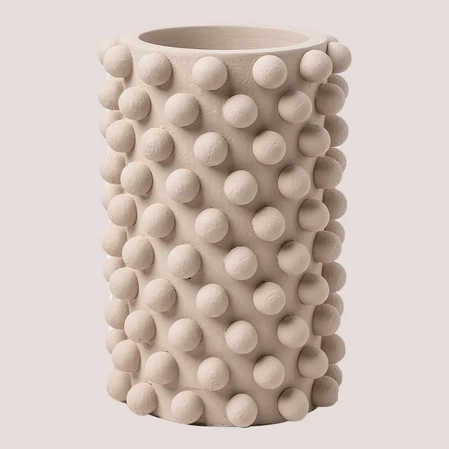 Sklum Roz Vaso in Cemento Marrone Grano Ø13,5 cm