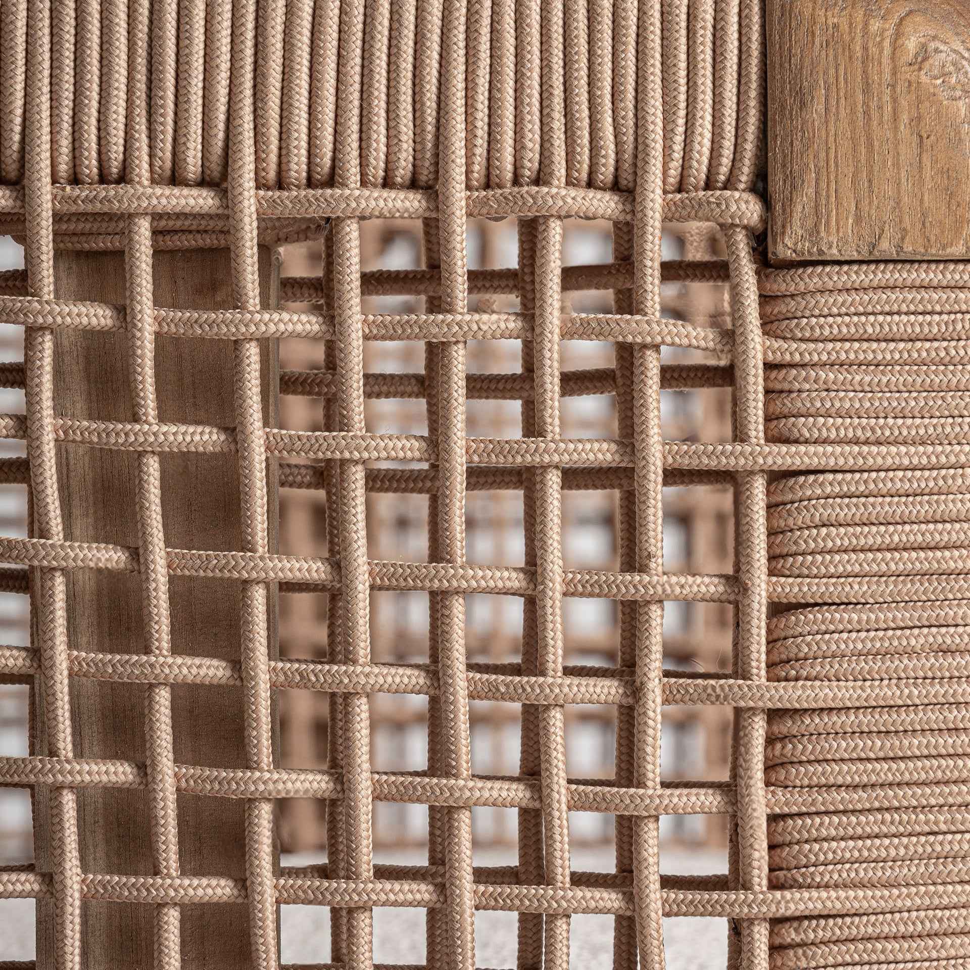 Bambua Trena poltrona da esterno in teak naturale