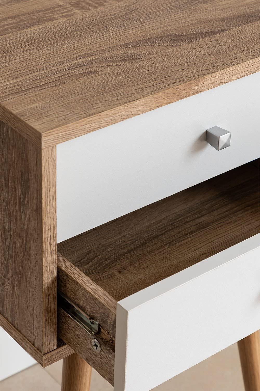 Sklum Dycca comodino 2 cassetti legno naturale