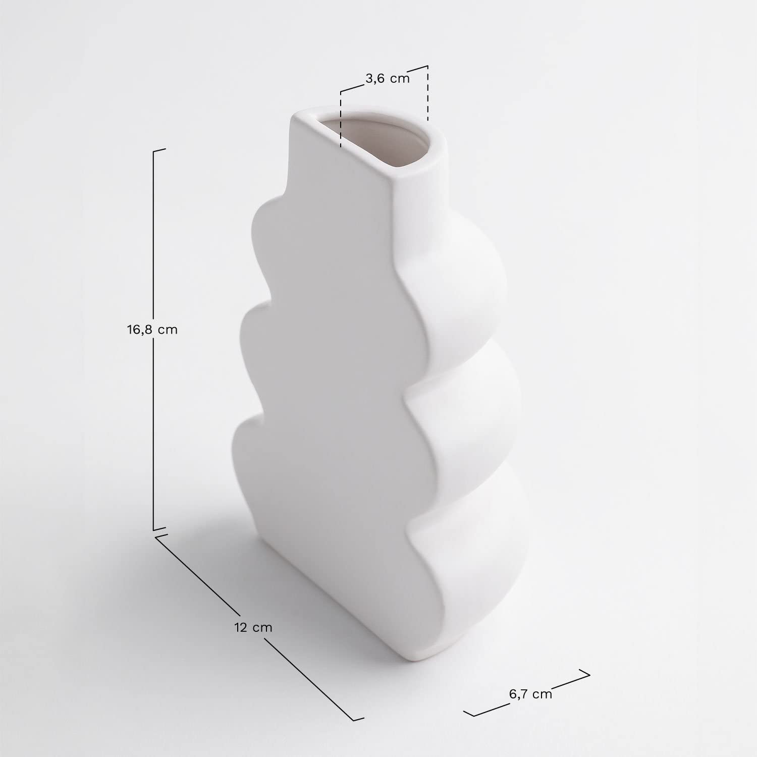 Sklum Crosby set 2 fermalibri ceramica onda opaca