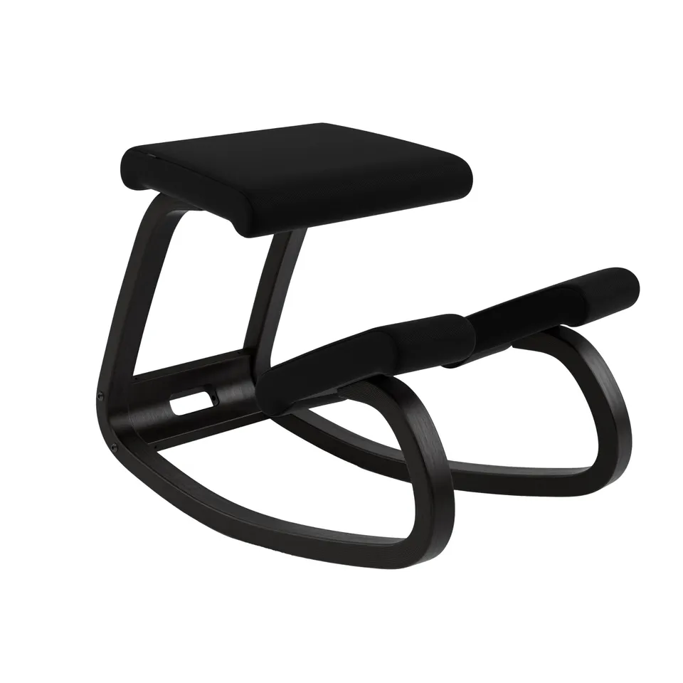 Varier Variable sedia ergonomica inginocchiata nera