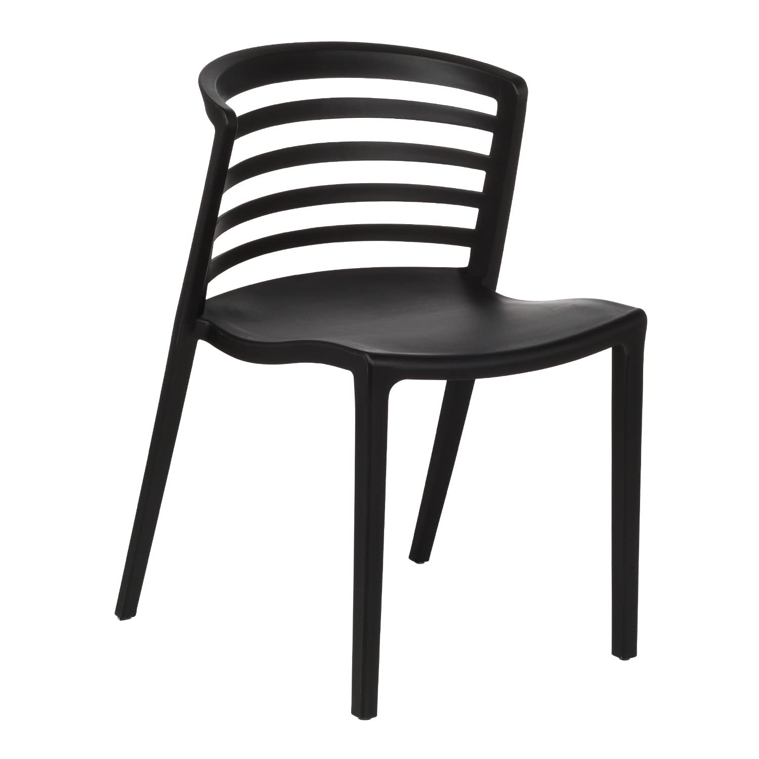 Sklum Mauz sedia giardino nero 2 pezzi impilabile