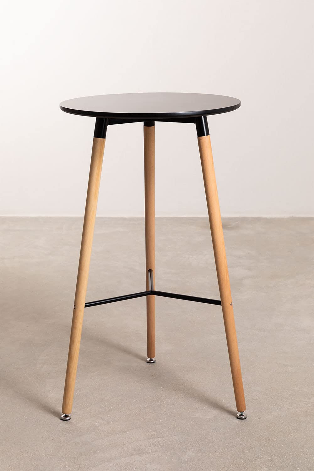 Sklum Royal Design Black&Natural tavolo alto rotondo Ø60 cm