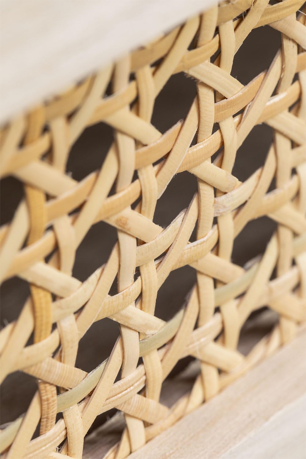 Sklum Ralik Design Comodino Legno con Cassetto Rattan