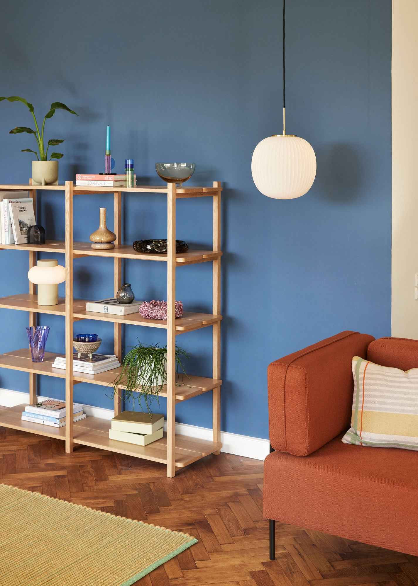 Bambua Serene lampadario vetro bianco Ø42