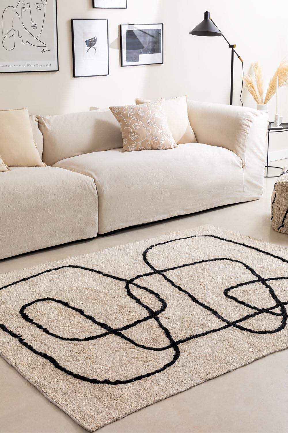 Sklum Edith tappeto cotone 150x190 cm motivo astratto
