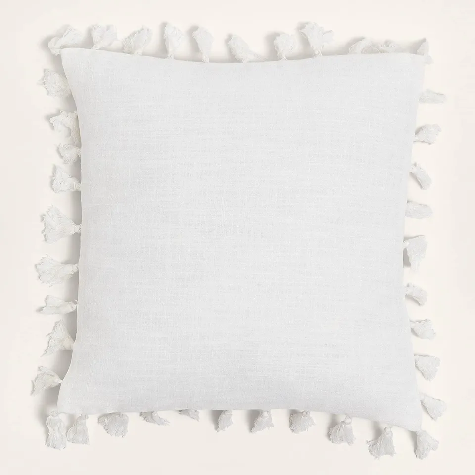 Sklum Laurent Cuscino Quadrato Cotone 45x45 Bianco