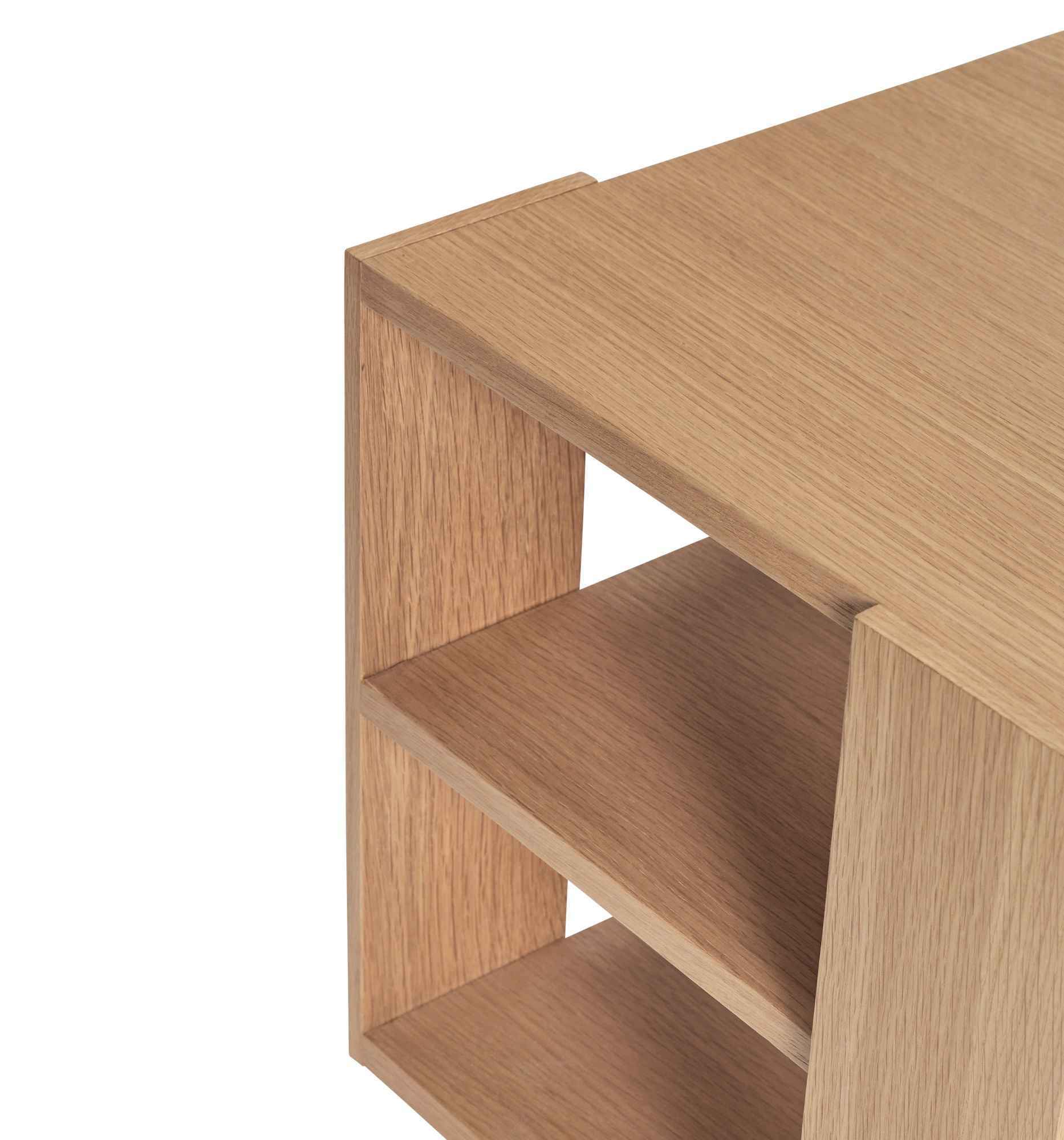 Bambua Merge tavolino rovere naturale 37x37 cm