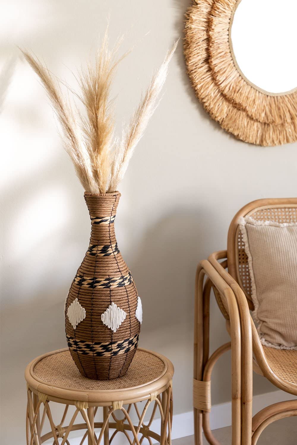 Sklum Osiride vaso decorativo natural 20x49 cm
