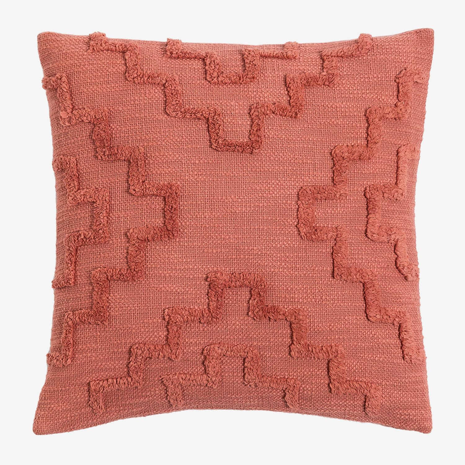 Sklum Eirah cuscino quadrato 45,5 cotone terracotta