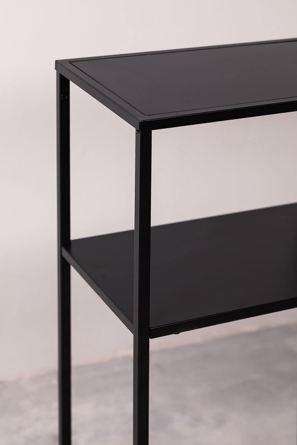 Sklum Thura scaffale acciaio nero 80 cm