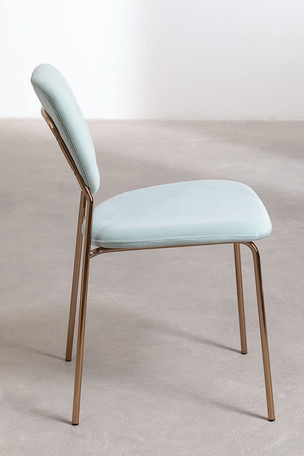 Sklum Taris sedia da pranzo in velluto Iceberg oro