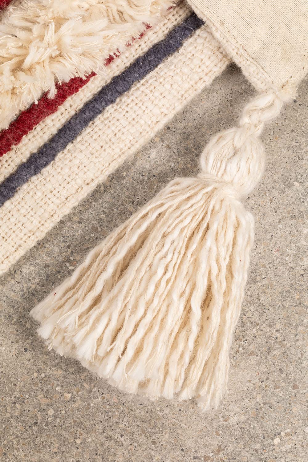 Sklum Ispa Plaid in Cotone Beige Crema 200x130 cm