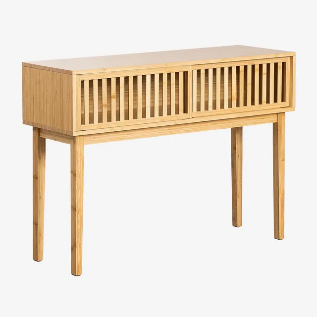 Sklum Albin consolle bambù 110 cm 2 ante scorrevoli