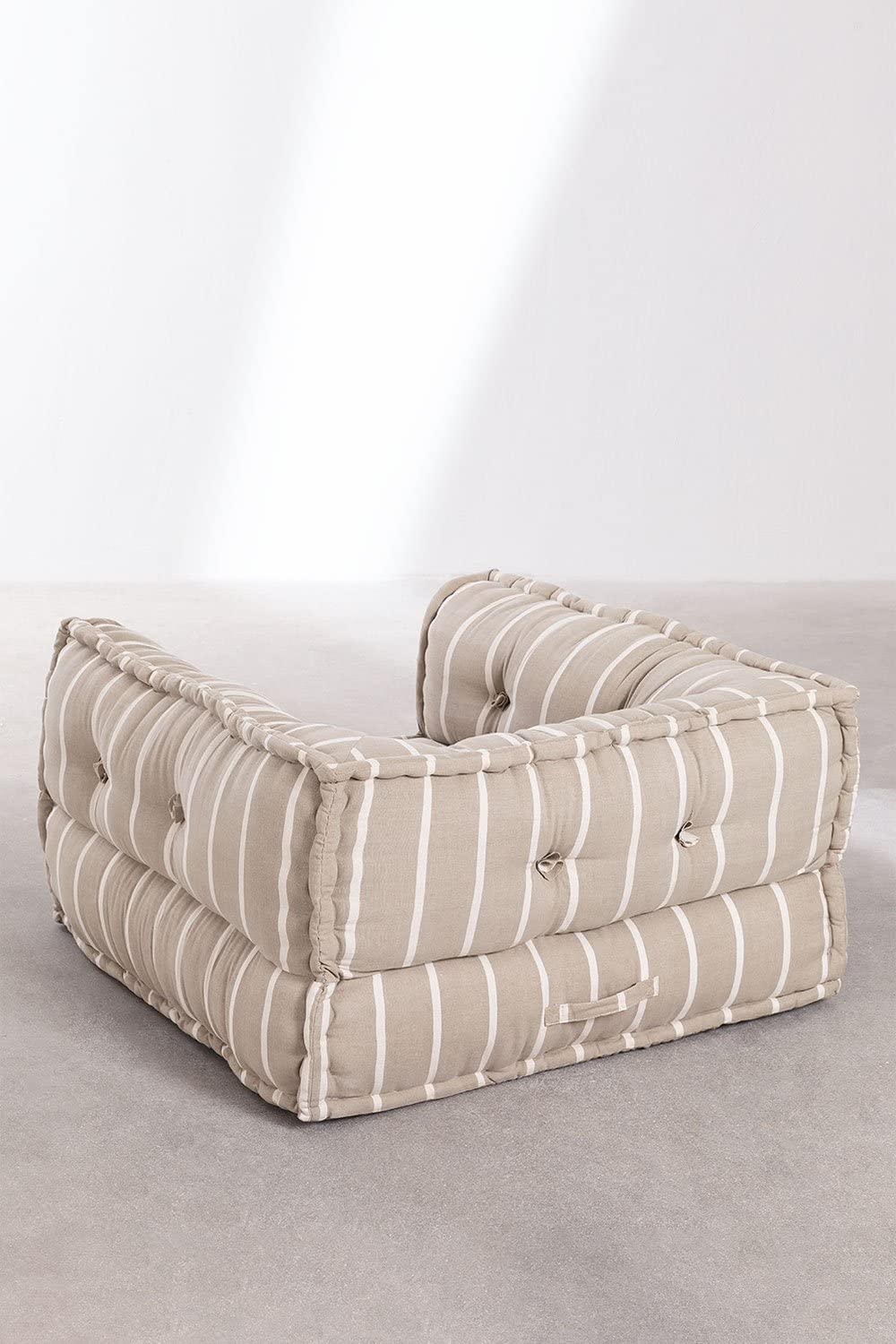 Sklum Dhel Boho poltrona modulare cotone moka