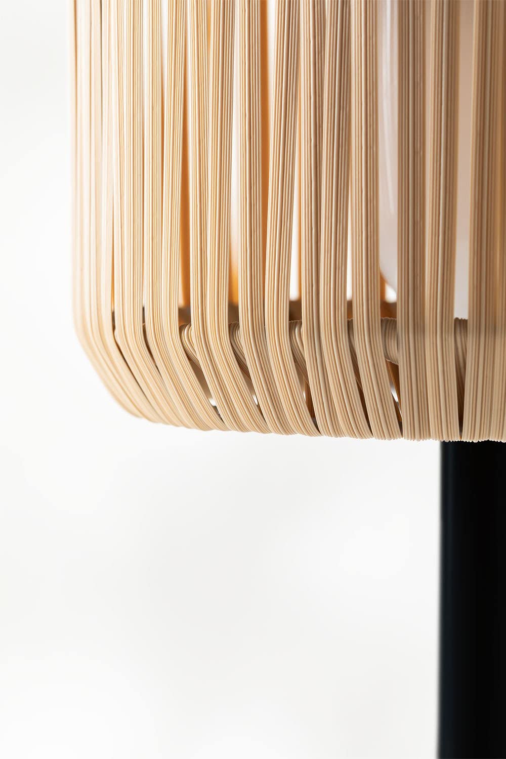 Sklum Grigor lampada solare da esterno nero rattan