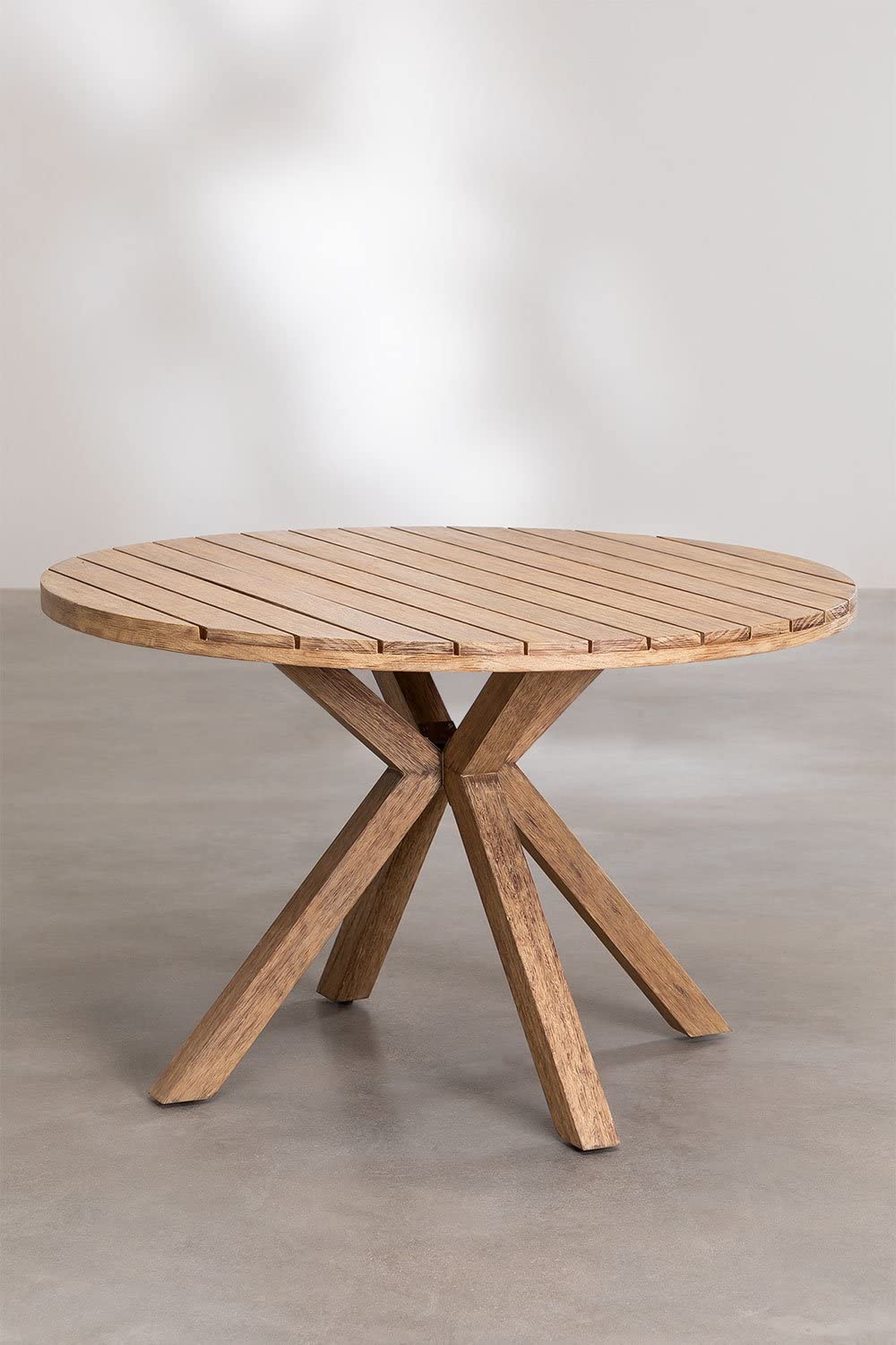 Sklum Naele Ø120 cm tavolo da giardino rotondo in eucalipto