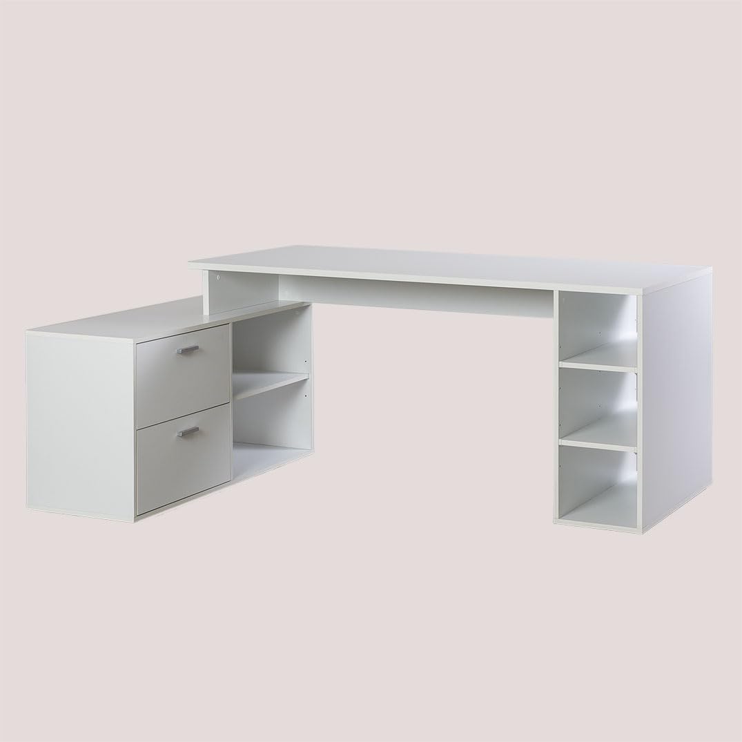 Sklum Taluk tavolo da ufficio in legno bianco