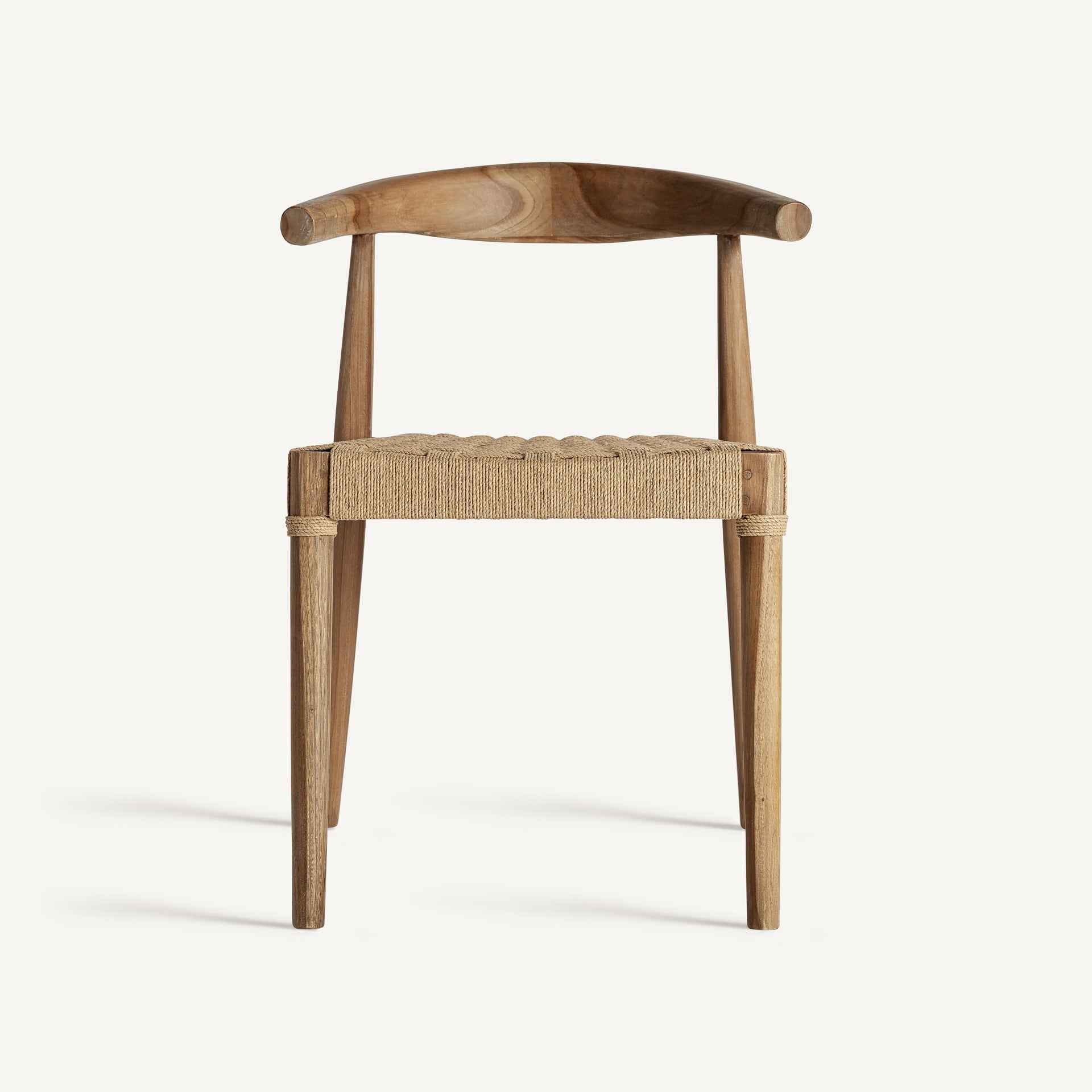 Bambua Figeac sedia da pranzo teak corda naturale