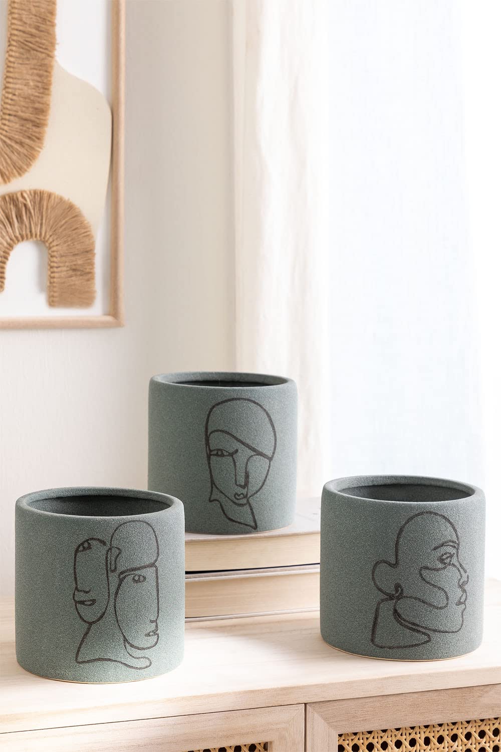 Sklum Olaf vaso in ceramica 13,5 cm etnico