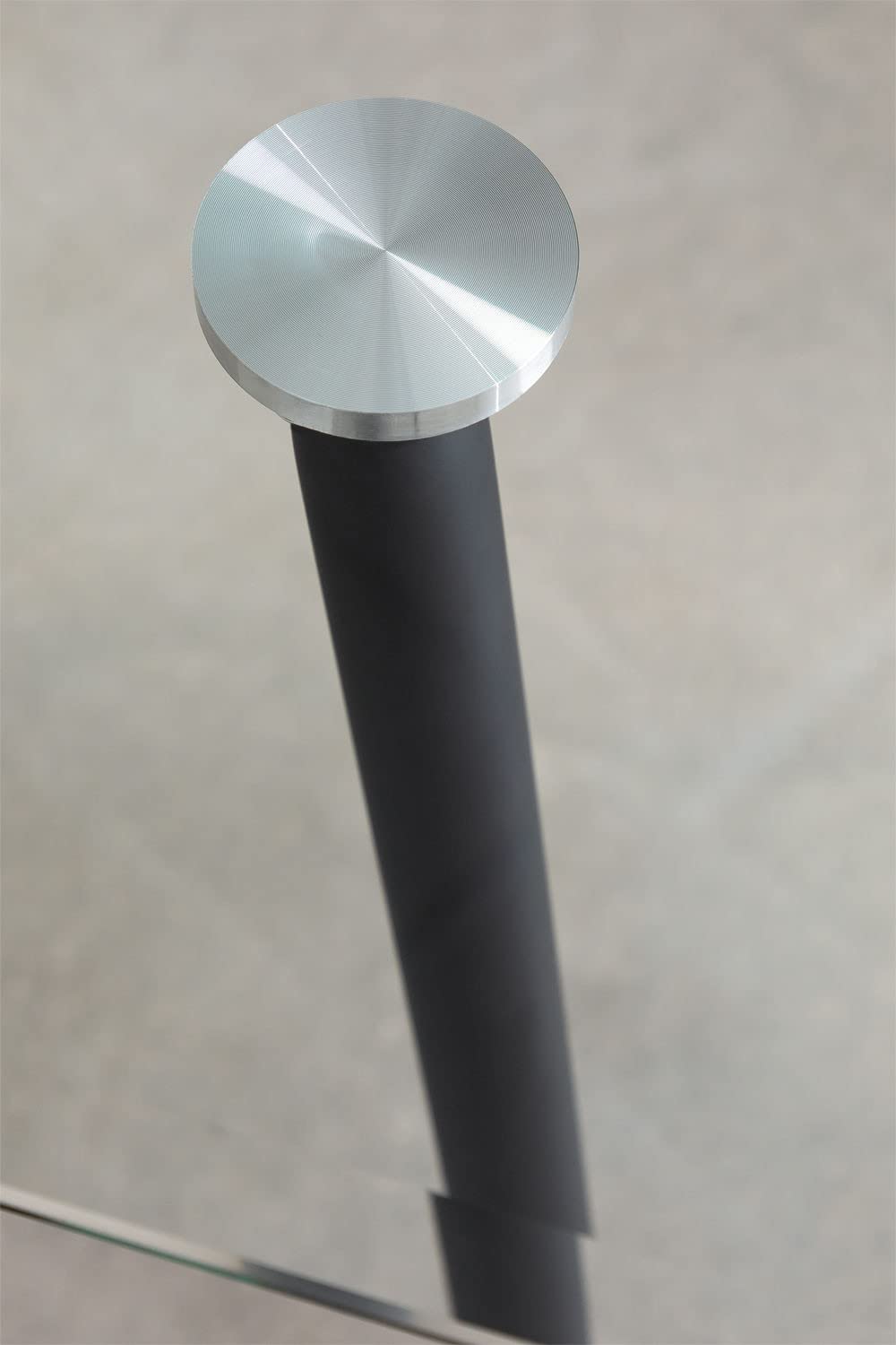 Sklum Lahs tavolo da pranzo in vetro 120x80 cm nero