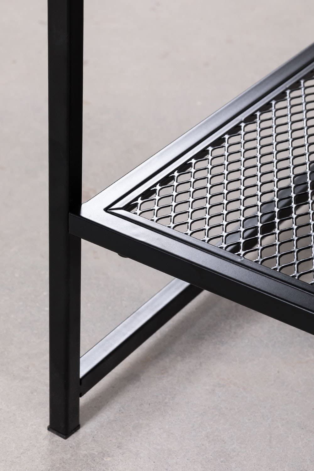 Sklum Thura tavolino rettangolare nero in acciaio 102 cm