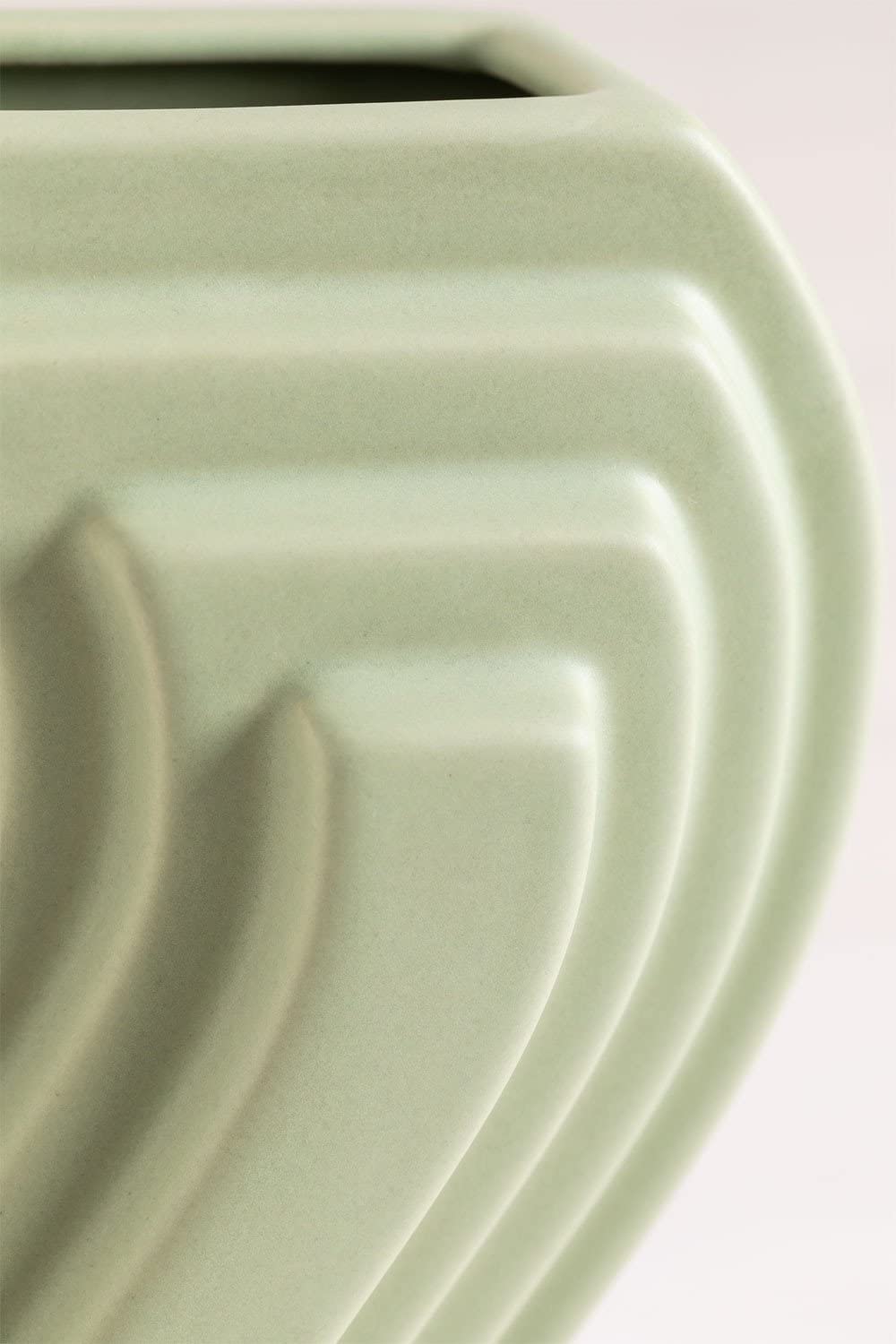 Sklum Jolin Vaso Ceramica Celadon Mousse 19,8 cm