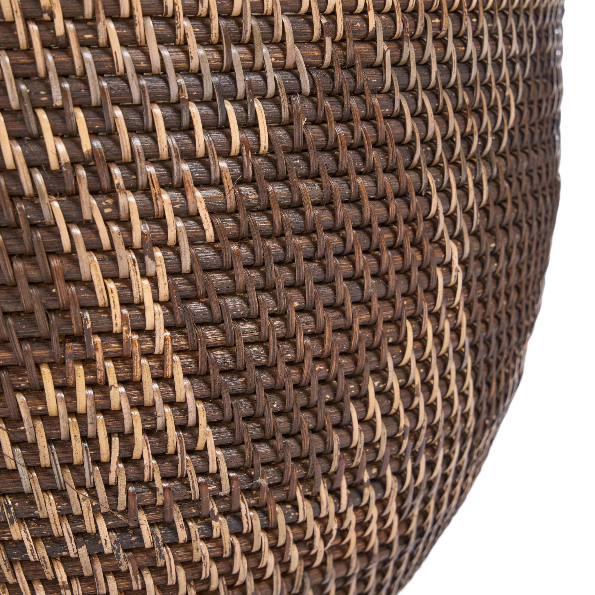 Bambua Storage Crown cesto rattan marrone naturale