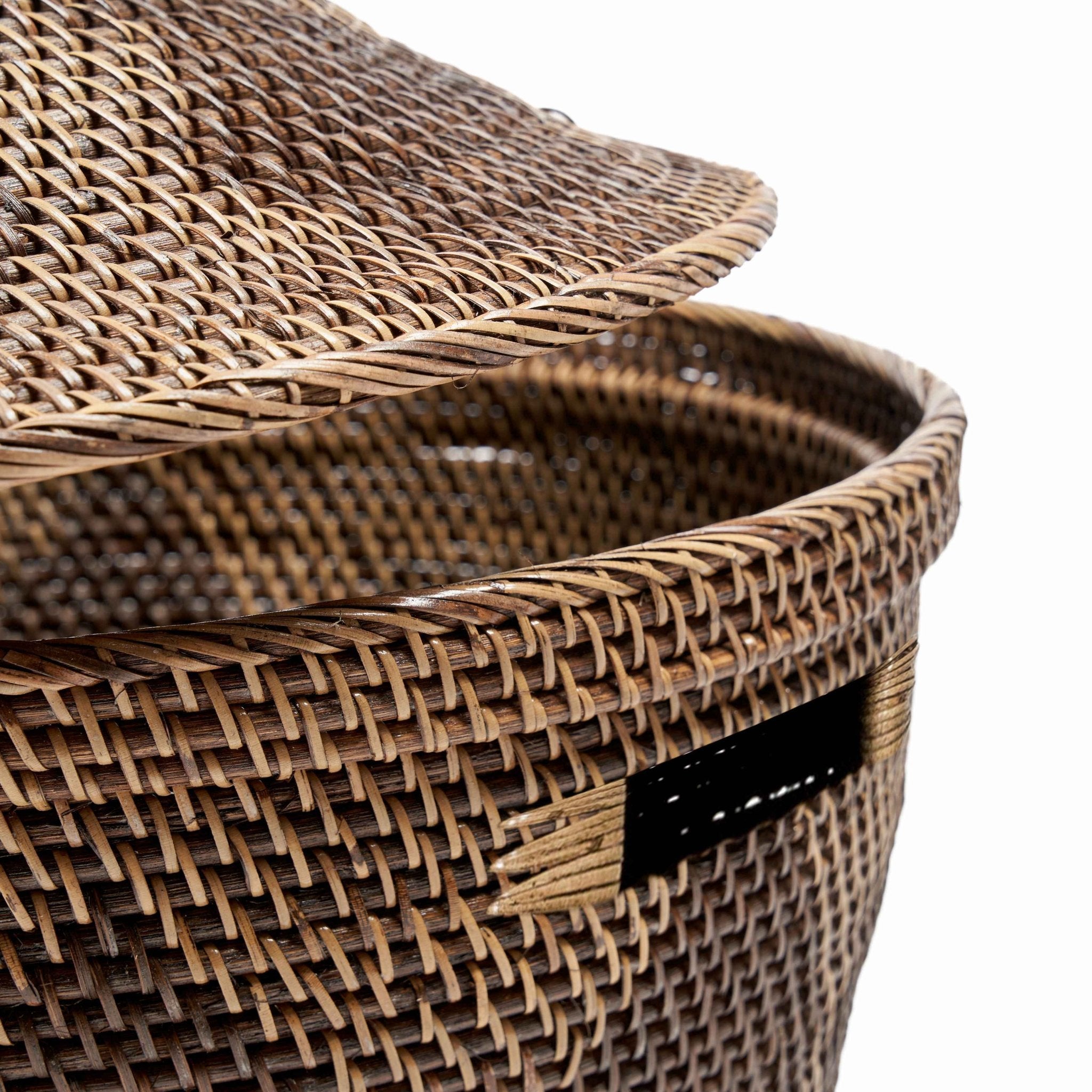 Bambua Storage Crown cesto rattan marrone naturale