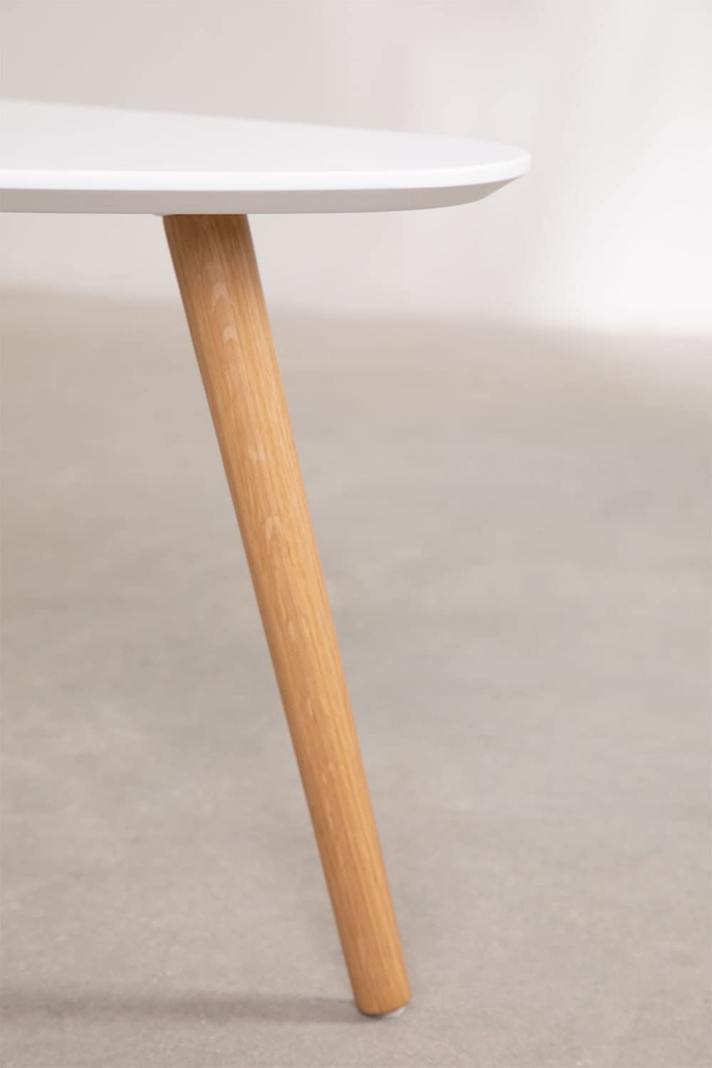 Sklum Gudda Tavolino Legno Frassino Bianco 75 cm