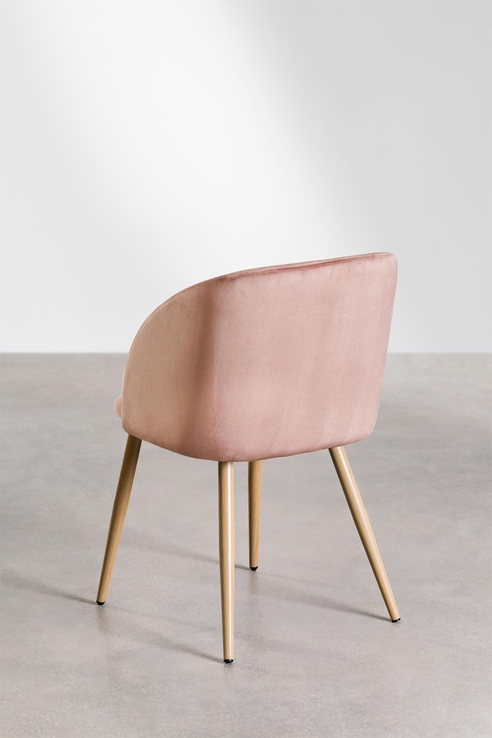 Sklum Kana sedie velluto con braccioli terracotta 4 pezzi