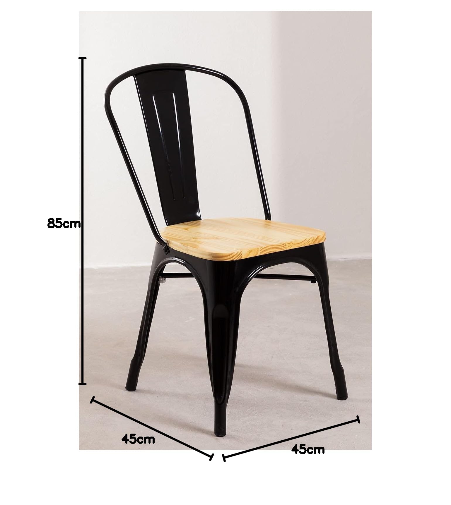 Sklum Lix sedia impilabile legno pino 85 cm
