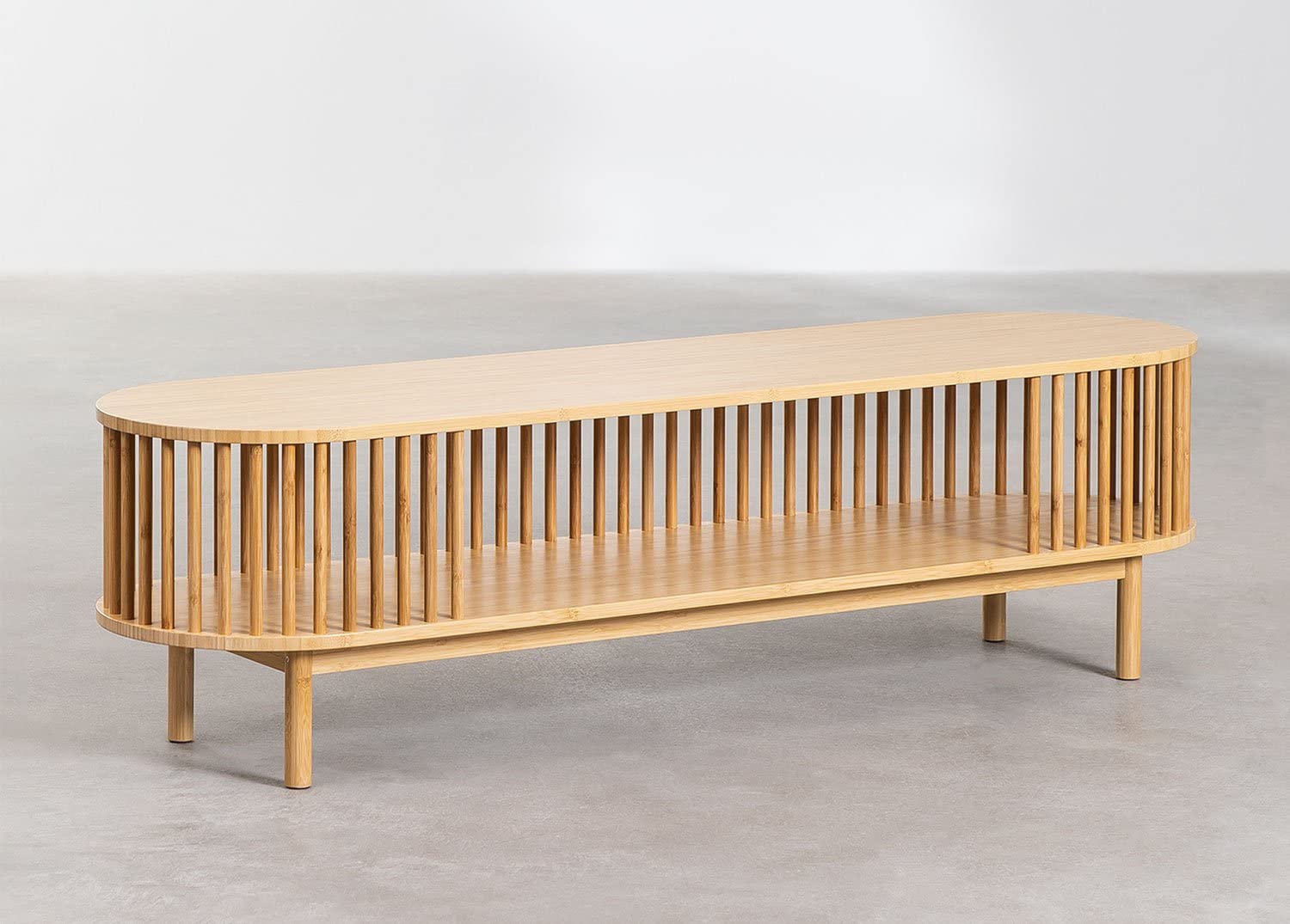 Sklum Connery Mobile TV 150x40 cm Bambù Naturale
