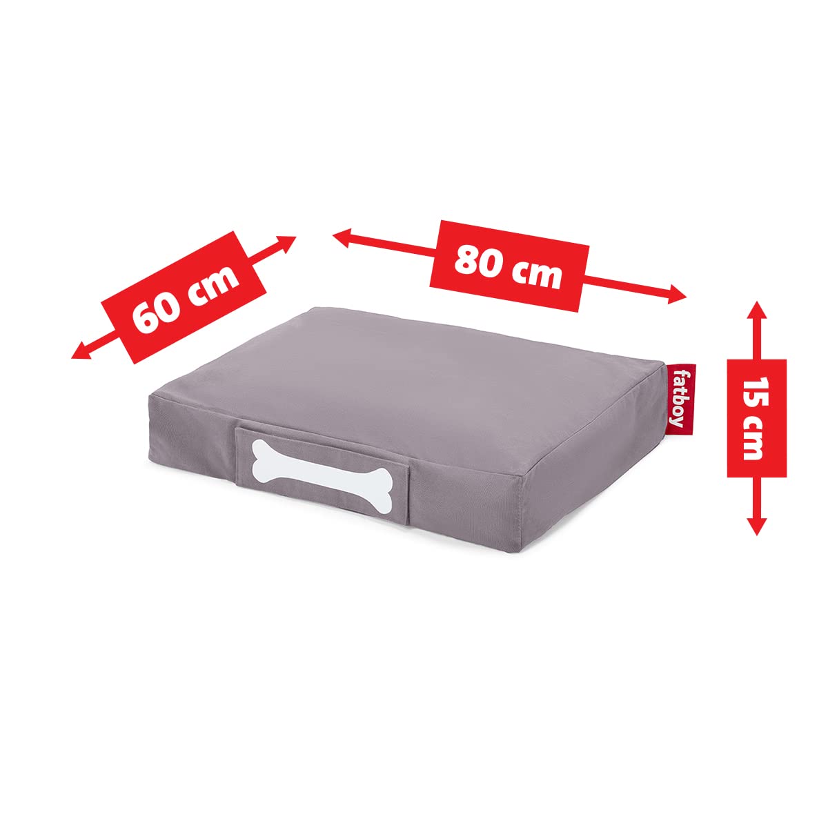 Fatboy Doggielounge Cuccia Cane Grigia 60x80 cm Stonewashed